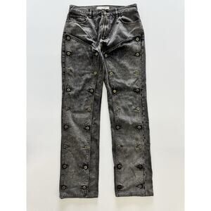 Y/Project Evergreen Snap Off Chap Jeans Vintage Black Unisex Size 30